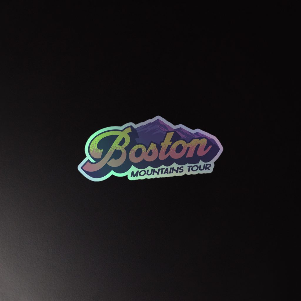 Boston Mountain Tour Holographic stickers