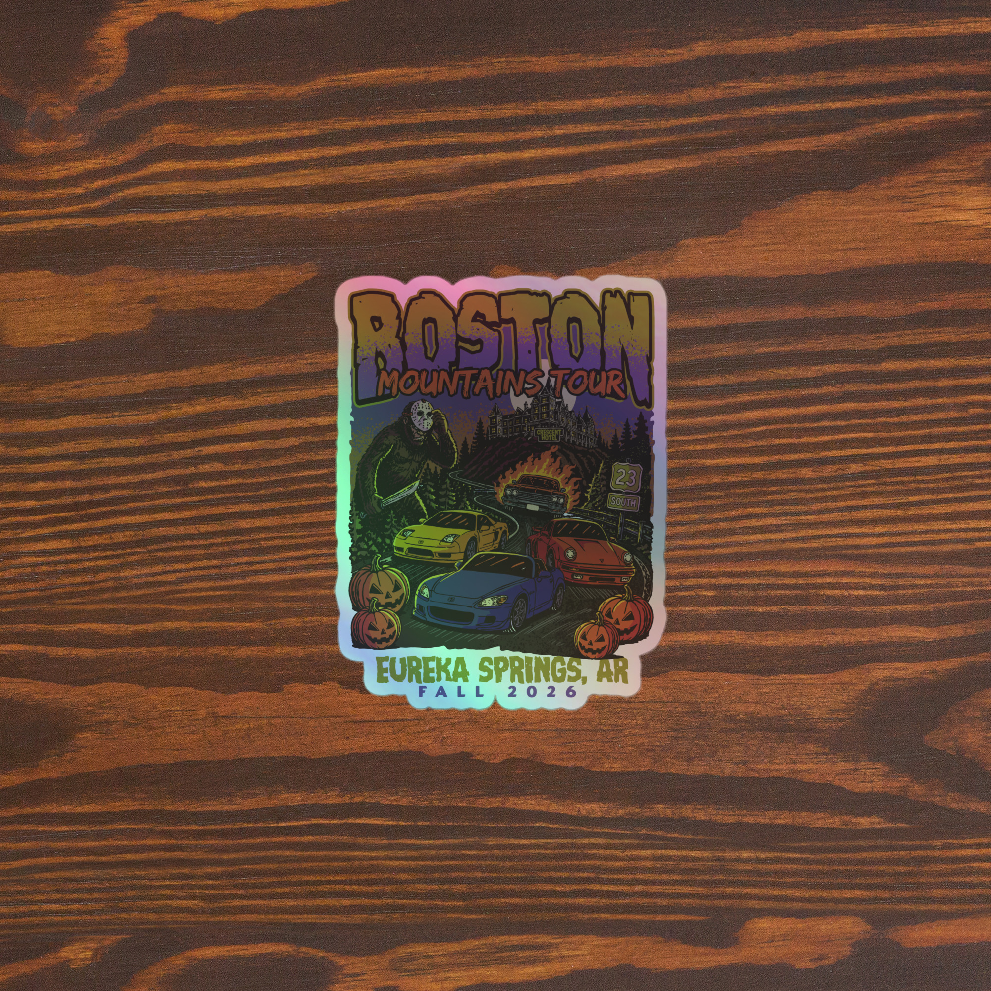 2026 Fall Boston Mountains Tour Holographic stickers - Image 3