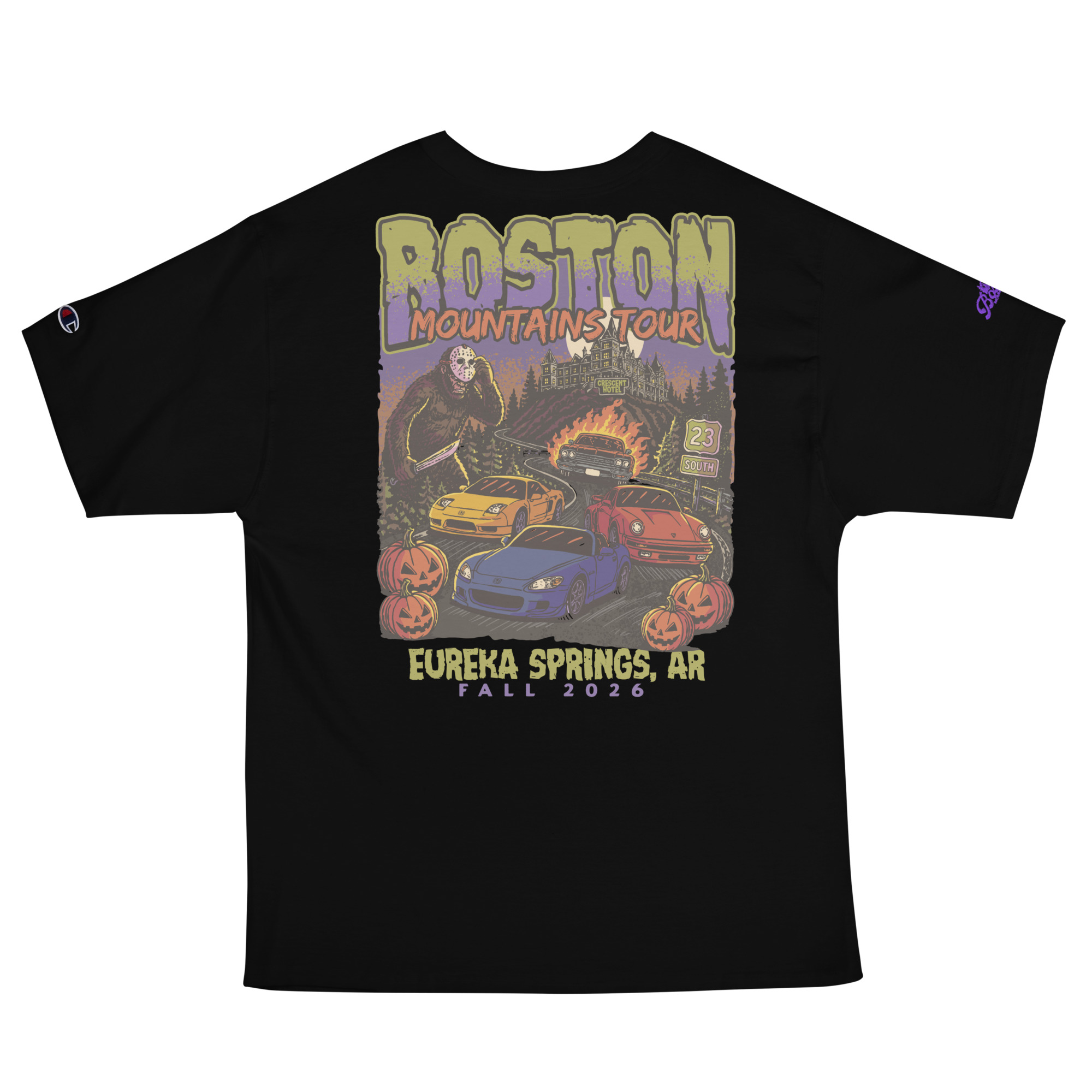 (2026) Fall Boston Mountains Tour Embroidered Relaxed Fit Champion T-Shirt - Image 3